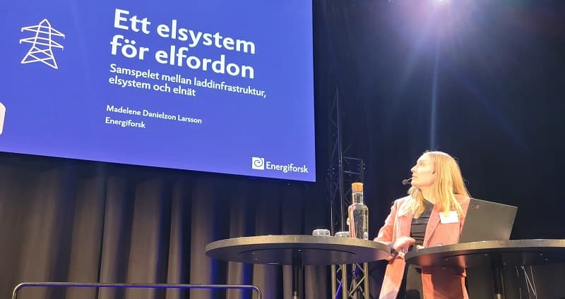 Madelene Danielzon Larsson på transportseminarium